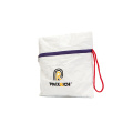 Customized Size Custom super white  personalize LOGO custom cotton drawstring bag